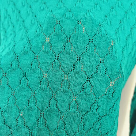 SANDRO Light Pullover Sweater 2/S Green Designer - Picture 5 of 11